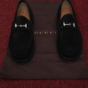 Gucci Men’s Horsebit Suede Loafer